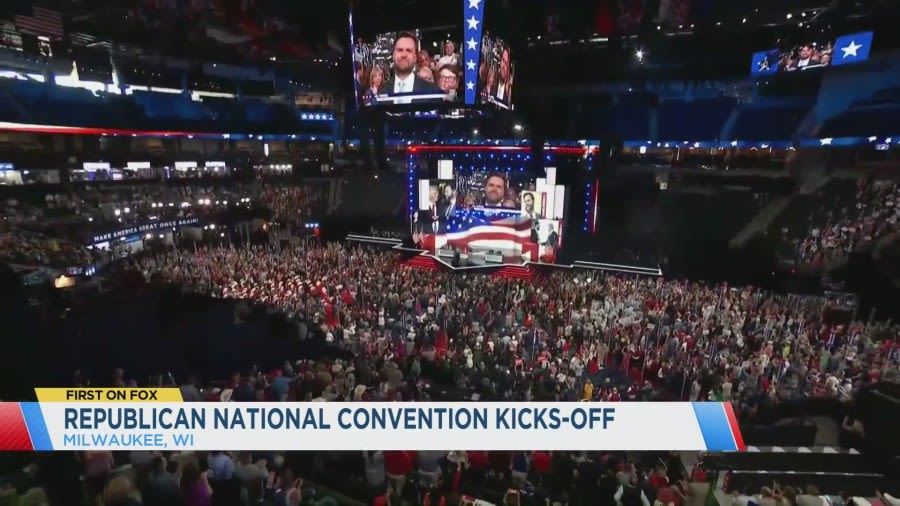 Trump, Vance met with standing ovations on first night of RNC