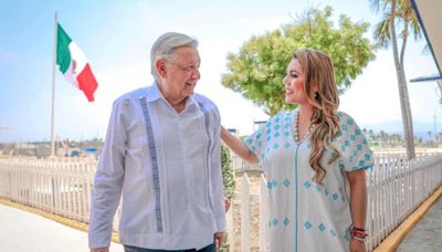 La gobernadora Evelyn Salgado recibe nuevamente al presidente Andrés Manuel López Obrador en Acapulco