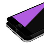 iPhone 7/8 軟邊 碳纖維 藍紫光 9H 鋼化玻璃膜  防撞 防摔 保護貼