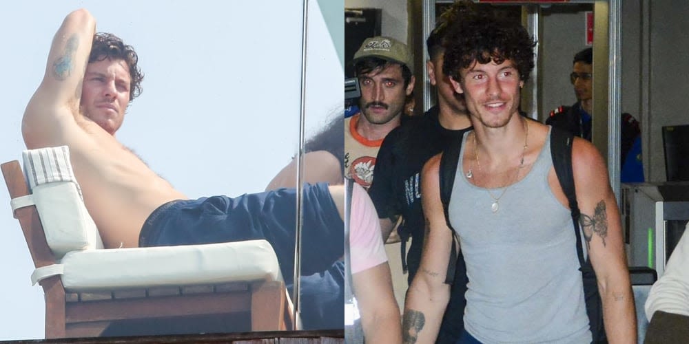 Shawn Mendes Touches Down in Rio, Chills Shirtless by the Pool at His Hotel