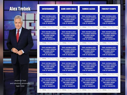 USPS announces stamp that honors late ‘Jeopardy’ host Alex Trebek