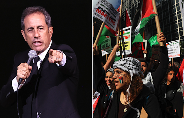 Jerry Seinfeld heckled by anti-Israel protester during comedy show: 'Jew-haters spice up the show'