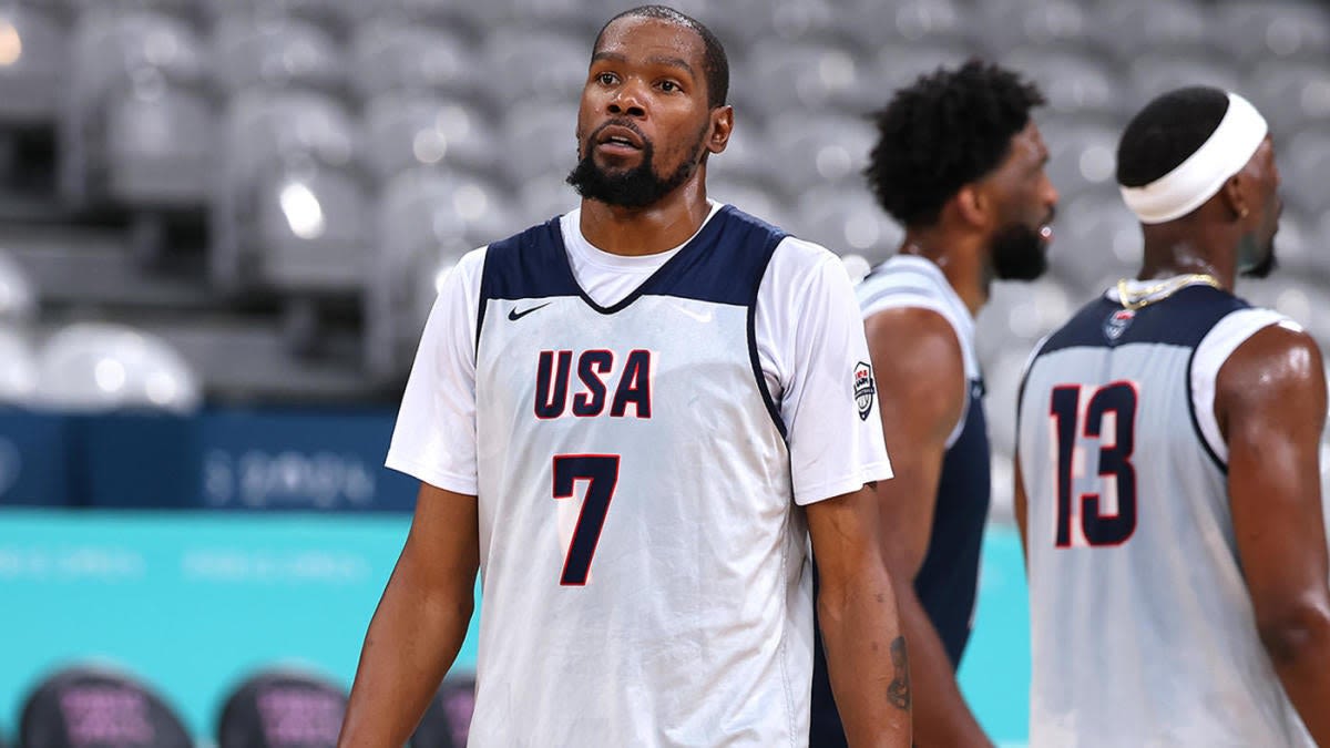 Team USA basketball: Kevin Durant available vs. Serbia after missing pre-Olympics schedule with calf injury