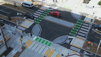 Seattle debuts 'protected intersection' to boost pedestrian, cyclist safety