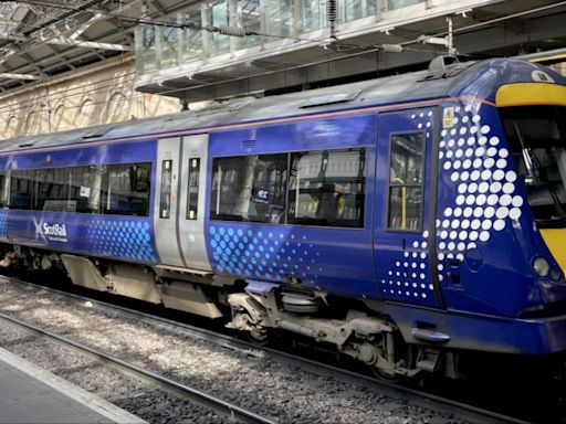 Person dies after being hit by a train near Glasgow