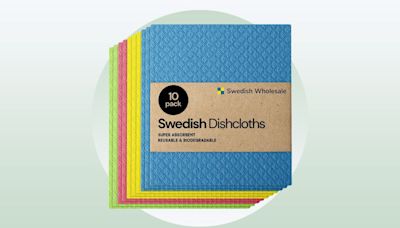 28,000+ Amazon shoppers love these Swedish Dishcloths — just $13 for a 10-pack