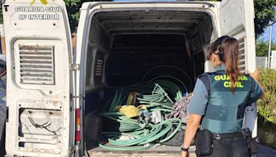 Huyen, corriendo por la autovía A2, tras robar una tonelada de cable de cobre en Soria