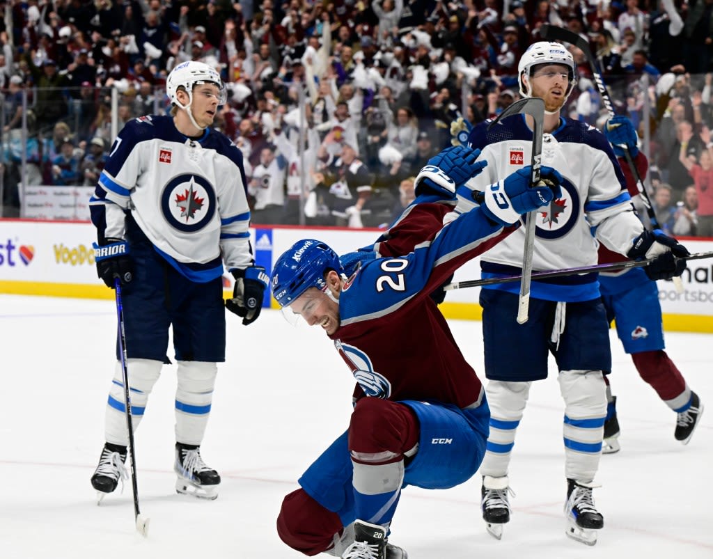 PHOTOS: Colorado Avalanche down Winnipeg Jets 6-2 in Game 3 of first-round NHL playoff series