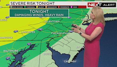 Stormy weather chances tonight, Sunday in Philadelphia area