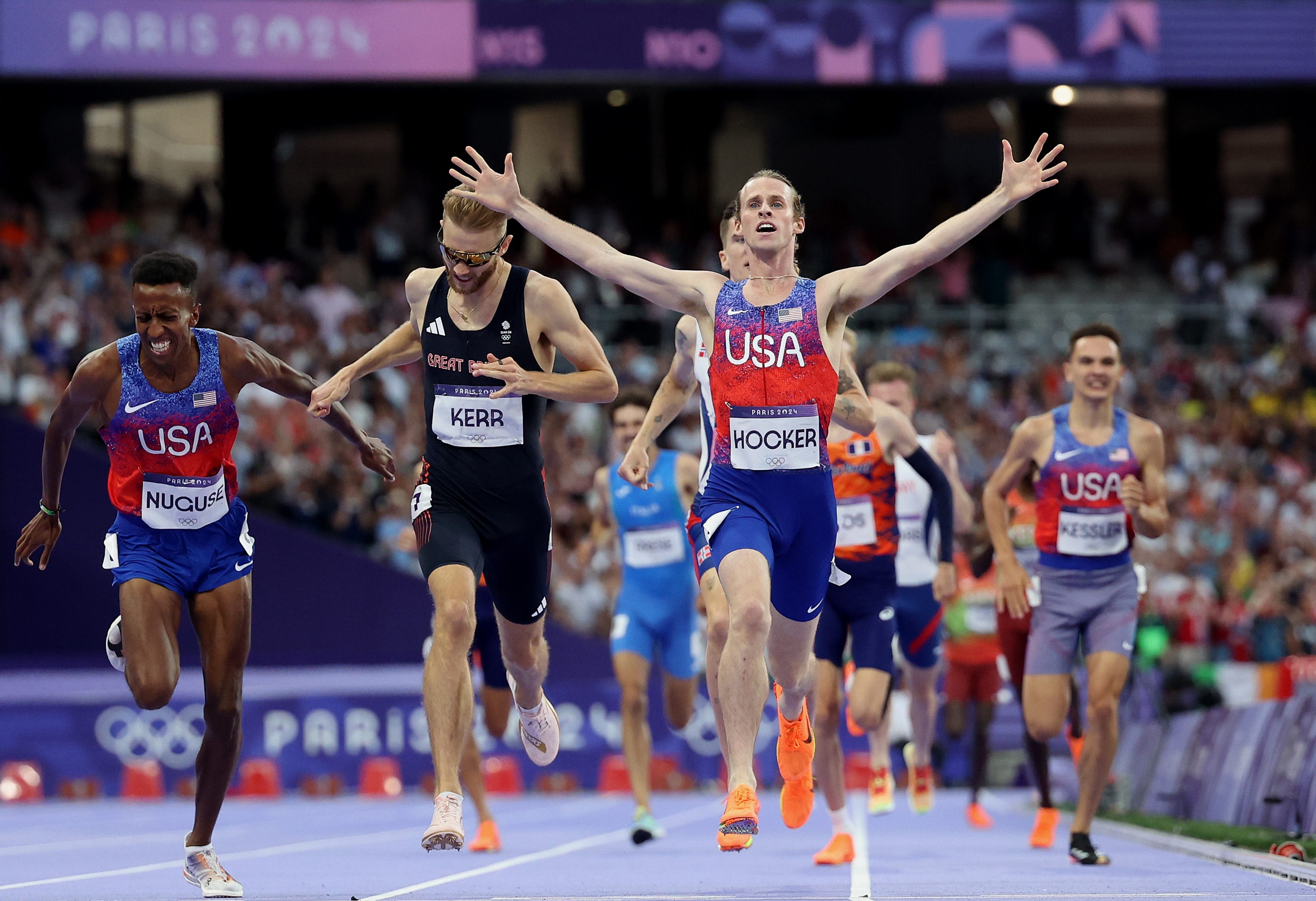 Lip-readers think USA runner Cole Hocker's dad had a NSFW reaction during epic 1500m upset win