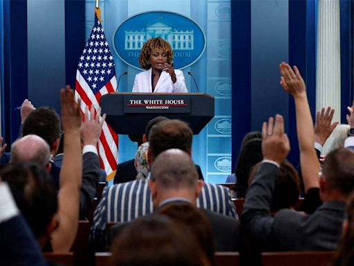 Karine Jean-Pierre hit from all sides as White House 'correspondents erupt' at briefing: 'Frustration evident'