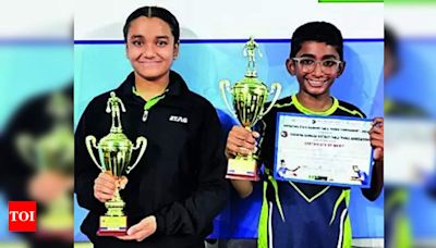 Tanishka Kapil Kalbhairav wins triple title at state table tennis tournament | Bengaluru News - Times of India