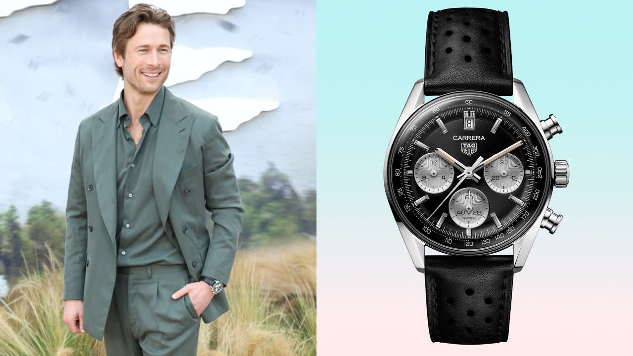 Glen Powell Wore an Action-Hero-Worthy Tag Heuer to the Twisters Premiere Twisters in a TAG Heuer Carrera