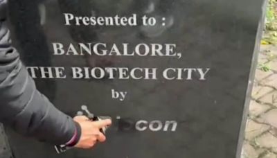 Black paint smeared on Biocon board after Kiran Mazumdar-Shaw opposes Karnataka job Bill. Video