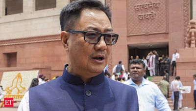 Budget Session: Parliamentary affairs minister Kiren Rijiju to hold all-party meet on July 21 - The Economic Times