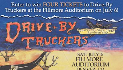 Enter to win four tickets to Drive-By Truckers at the Fillmore Auditorium on July 6!