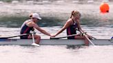 Becky Wilde and Mathilda Hodgkins Byrne take women’s double sculls bronze