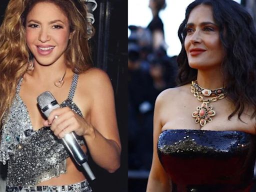 Shakira le dio un regalo especial a Salma Hayek y la actriz lo compartió en redes sociales: “Vivan las latinas”