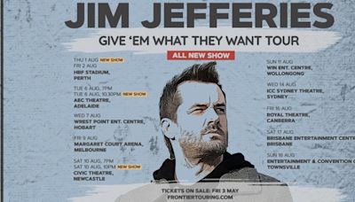 New Shows Added in Perth, Adelaide, and Newcastle For Jim Jefferies