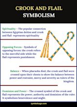 Crook and Flail Symbolism | Egyptian hieroglyphics symbols, Ancient ...