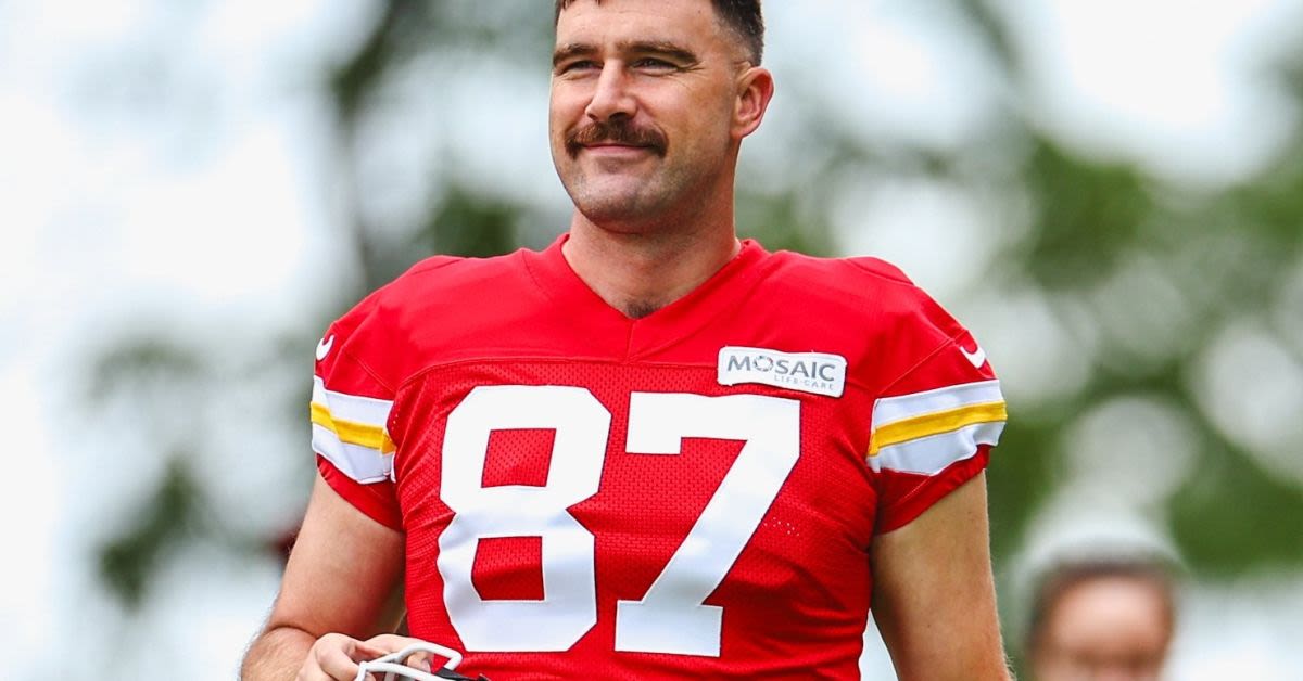 Travis Kelce Sporting New Facial Hair