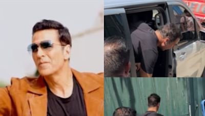 Akshay Kumar Jumps Out Of His Car, Rushes To His Shoot Location, Video Goes Viral - News18