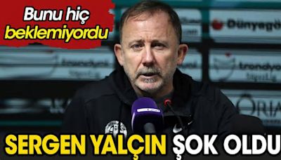 Sergen Yalçın'a büyük şok. Bunu hiç beklemiyordu