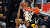 Arkansas native Moses Moody brings NBA title trophy to Little Rock