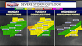 WEATHER NOW: Severe storms possible this evening