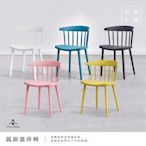 （ 台中 可愛小舖 ） 北歐 弧形 簡約 溫莎椅 五色 塑料 須組裝 餐椅 書桌椅 休閒椅