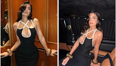 Only Kylie Jenner Can Make A Black Bodycon Dress Look Edgy With A Cutout