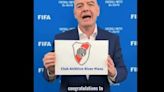 La publicación de River por llegar al Mundial de Clubes y el saludo de FIFA e Infantino