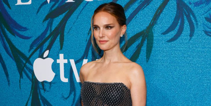 Natalie Portman Channels “Black Swan” in a Beaded LBD and Dramatic Smoky Eye