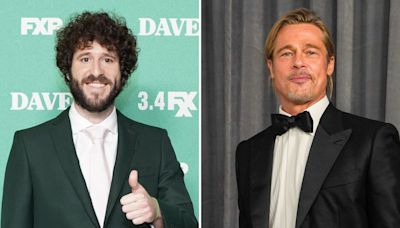 Lil Dicky Tells Jason and Travis Kelce That He Met Brad Pitt ‘Fully Naked’ While Filming ‘Dave’