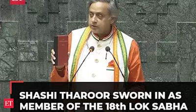 Shashi Tharoor, Thiruvananthapuram MP, sworn in as a member of the 18th Lok Sabha