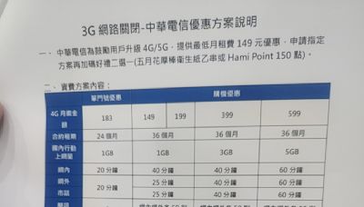 3G 網路要關了 電信三雄祭促案 大送衛生紙、全聯禮券