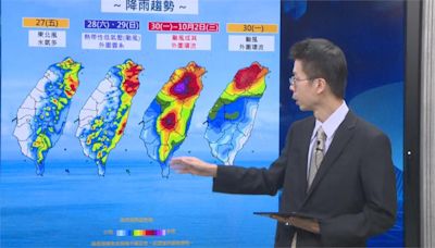 燕子颱風來勢洶洶 未來「這幾天」中部以北降雨恐「紫爆」