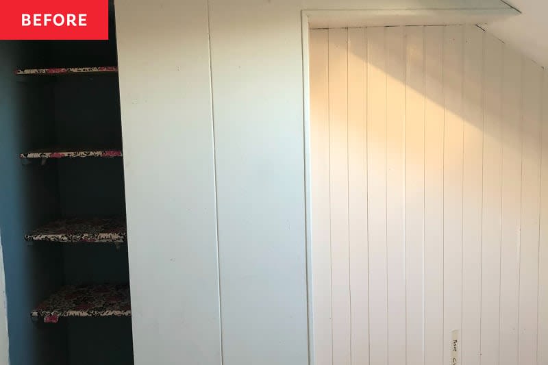 A Tiny Closet Nook Got a Wavy, Space-Maximizing Upgrade (Plus IKEA Storage)