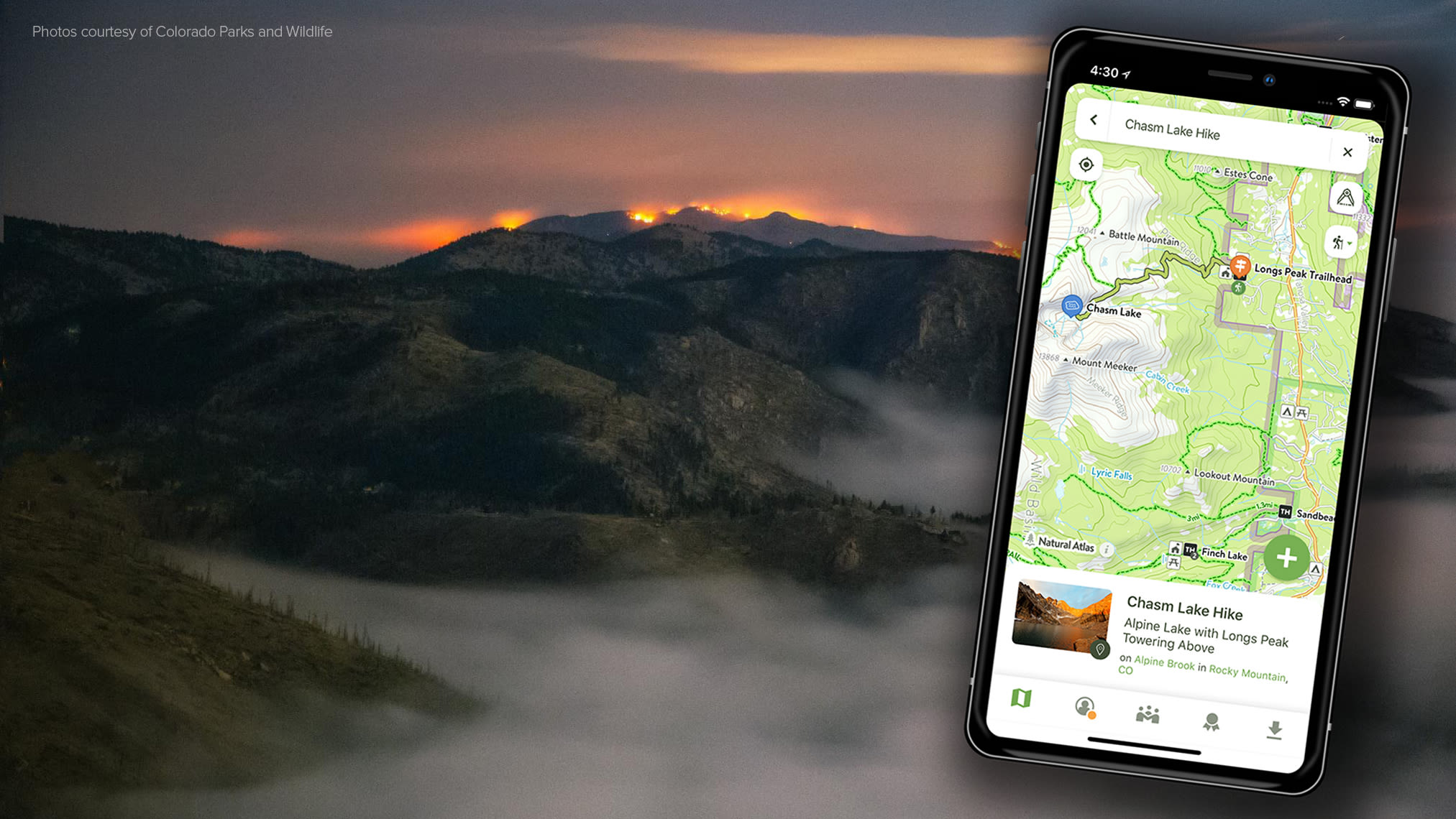 Colorado's trail app COTREX adds new feature detailing wildfire alerts