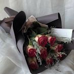 情人節花束 C0116雙色玫瑰花束 朵麗絲花店 新品上架 免運費