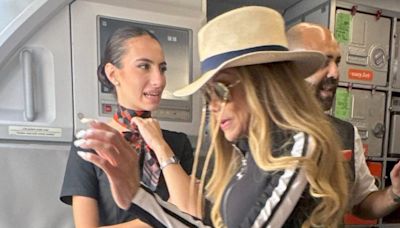 Music royalty whose family is worth over $1billion spotted on EasyJet flight