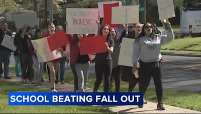 Protest held outside superintendent's office after Pennbrook Middle School student beaten with cup