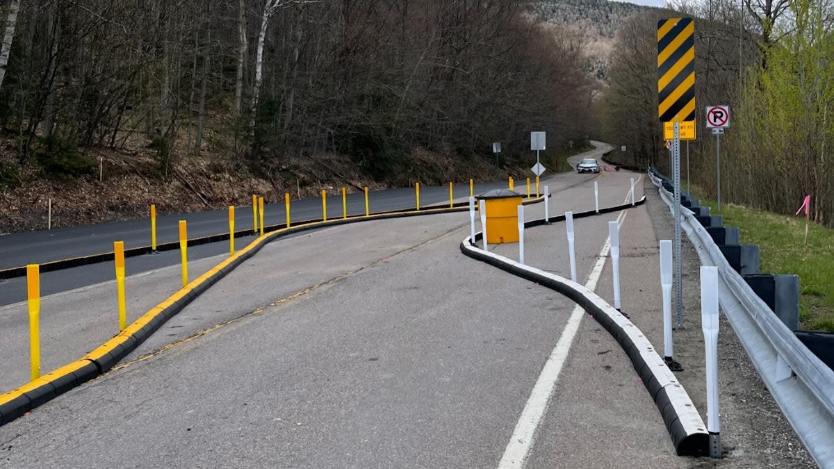 Vermont installs obstacle course to ward trucks off Notch Road