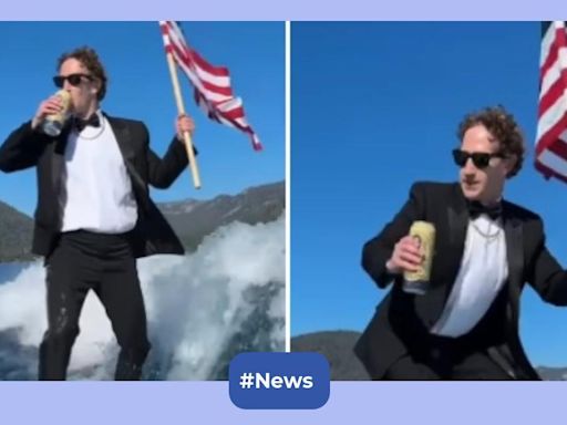 Watch: Mark Zuckerberg surfs in a tuxedo while sipping beer, internet calls him badass