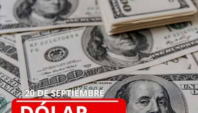 Dólar HOY 20 de septiembre en Colombia: precio en casas de cambio