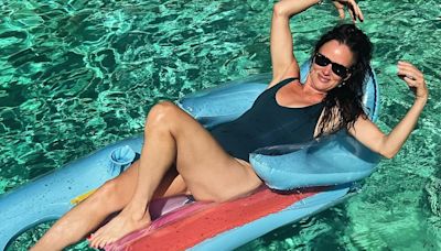 Brad Pitt's ex Juliette Lewis looks great in a swimsuit at 51