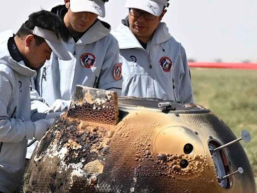 Nave china vuelve a la Tierra con las primeras muestras rocosas de la cara oculta de la Luna