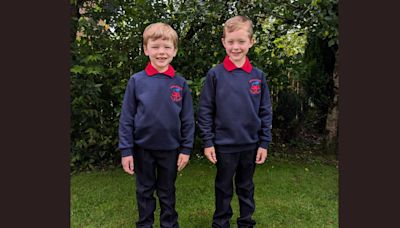 Brothers look ahead to new term at Fivemiletown Primary