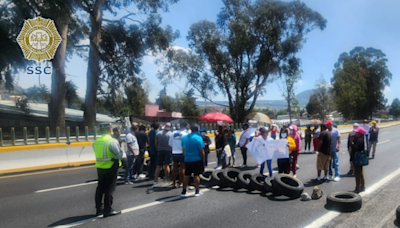 Caos en la México-Cuernavaca: manifestantes cierran la autopista
