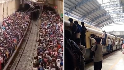 Chennai Air Show: ‘Crazy’ videos show overcrowded stations, people hanging from train doors